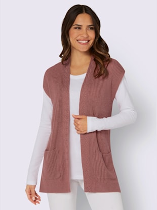 Gilet en tricot poches plaquées