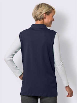 Gilet long poches pratiques