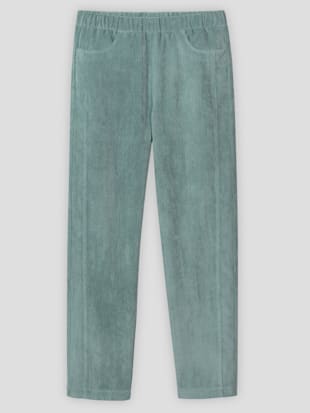 Pantalon velours coutures de séparation affinantes (Image 4)