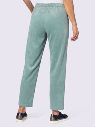 Pantalon velours coutures de séparation affinantes (Image 3)