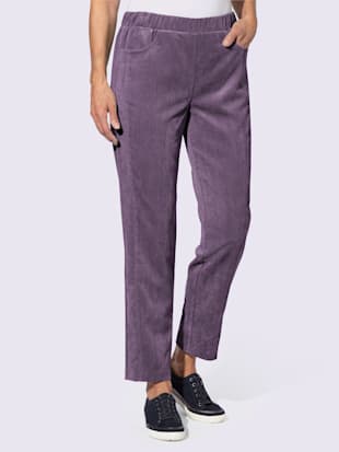 Pantalon velours coutures de séparation affinantes