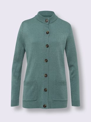 Veste longue en tricot qualité bouclé légère (Image 4)