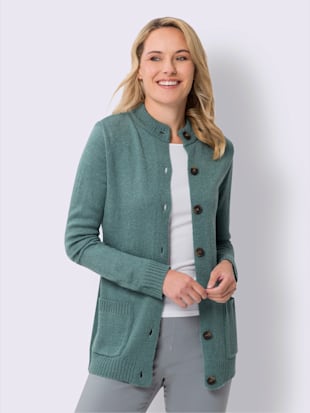 Veste longue en tricot qualité bouclé légère (Image 2)