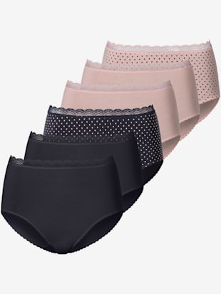 Slips slip taille haute avec joli bord en dentelle