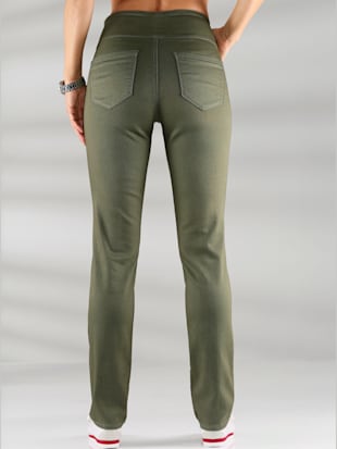 Pantalon avec ceinture large élastique et poches