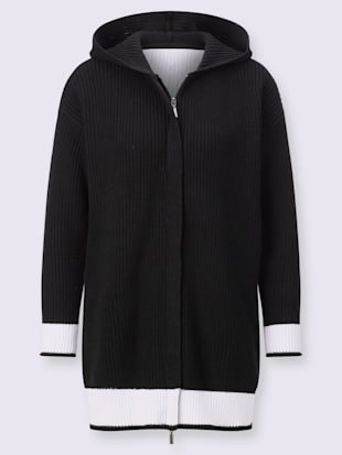 Veste à capuche en tricot 100% coton (Image 5)