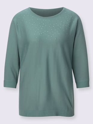 Pull chauve-souris tricoté à l'horizontal (Image 4)