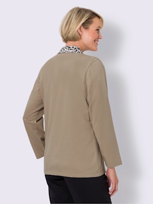 Veste sweat col à revers élégant