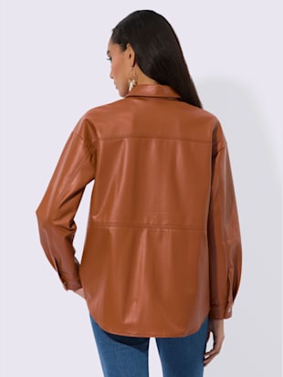 Chemisier imitation cuir souple (Image 3)