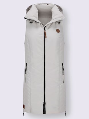 Gilet long gilet en qualité microfibre