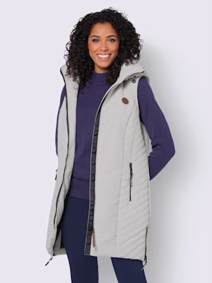 Gilet long gilet en qualité microfibre