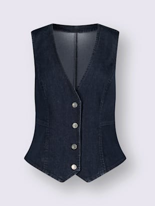 Gilet en jean denim doux