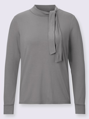 T-shirt à col montant nœud décoratif (Image 4)