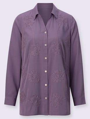 Chemisier long superbe broderie florale (Image 4)