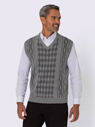 Débardeur en tricot joli motif tricoté