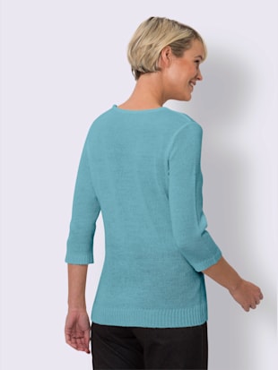 Pull encolure ronde superbe bouclé