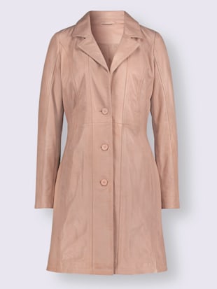 Manteau en cuir cuir agneau nappa doux