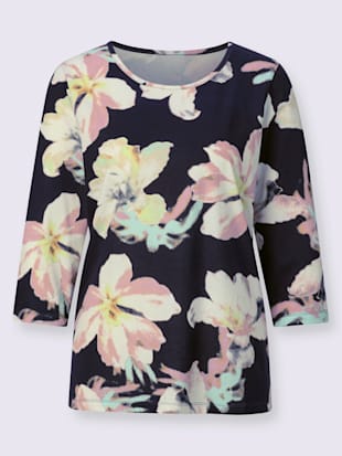 T-shirt à manches 3/4 motif floral (Image 4)