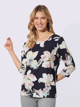 T-shirt à manches 3/4 motif floral (Image 2)