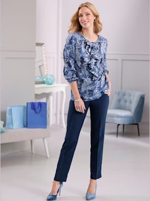 Pantalon féminin léger ceinture élastique cotés