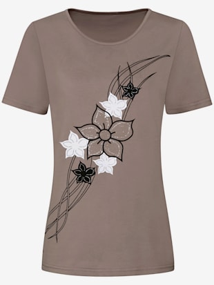 T-shirt à manches courtes joli motif floral