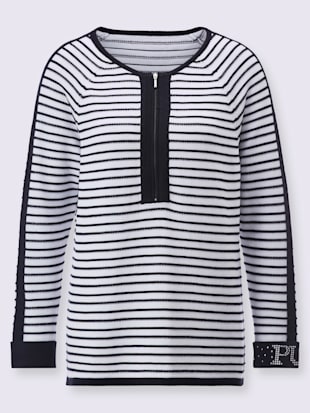 Pull à manches 3/4 mélange coton-viscose (Image 4)