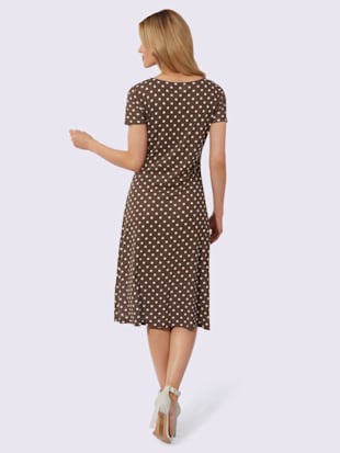 Robe en jersey motif à pois tendance