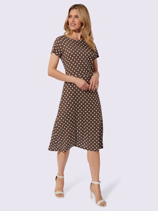 Robe en jersey motif à pois tendance