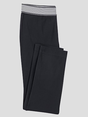 Pantalon ceinture élastique rayée