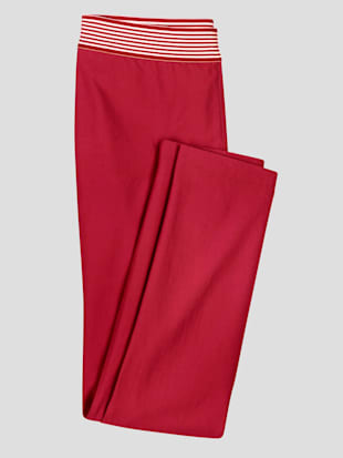 Pantalon ceinture élastique rayée