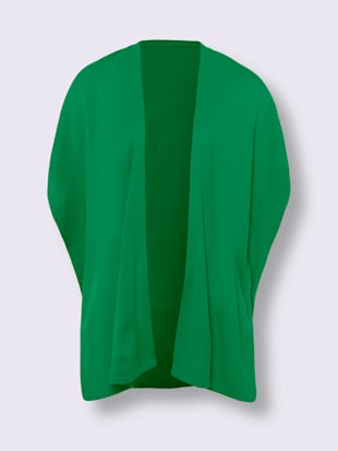 Poncho en tricot forme ouverte et longue tendance