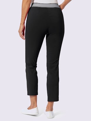 Pantalon ceinture élastique rayée