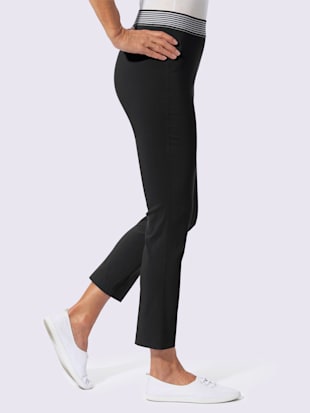 Pantalon ceinture élastique rayée