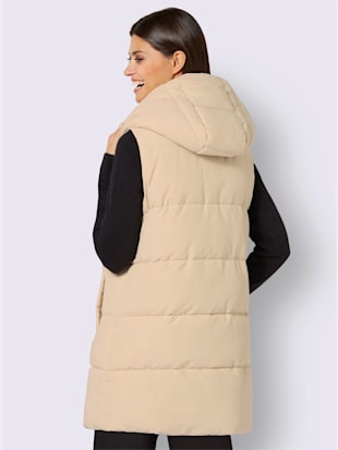 Gilet matelassé long longueur amovible