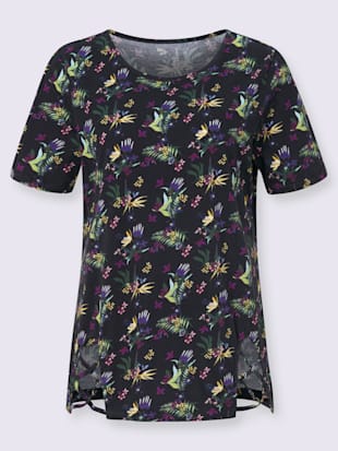 T-shirt long découpes raffinées