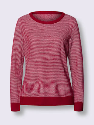 Pull joli motif tricoté