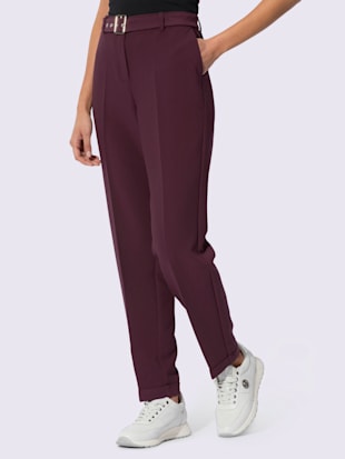 Pantalon tailleur livré avec ceinture (Image 2)