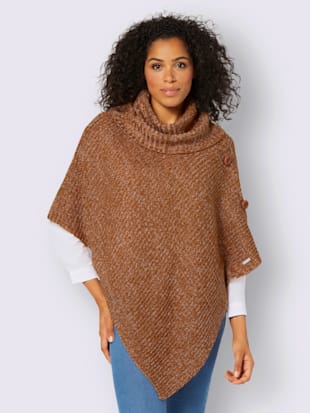 Poncho grosse maille douce