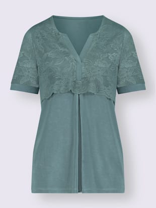 T-shirt en dentelle qualité viscose douce