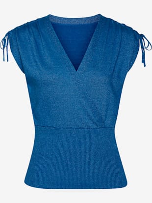 Débardeur en tricot encolure en v aspect superposé (Image 2)