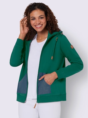 Veste sweat pur coton