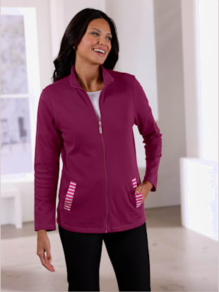 Veste sweat qualité jersey molletonnée