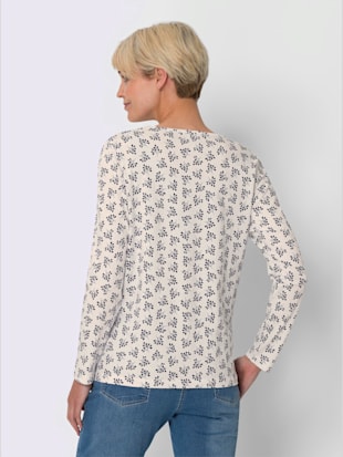 T-shirt à manches longues imprimé minimaliste moderne