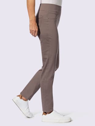 Pantalon avec ceinture large élastique et poches