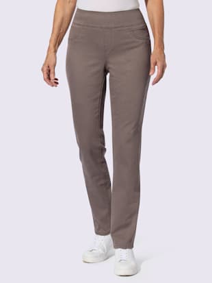 Pantalon avec ceinture large élastique et poches