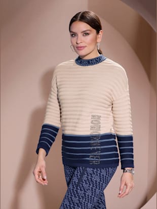 Pull col montant pur coton