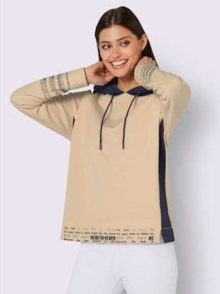 Sweatshirt à capuche pur coton