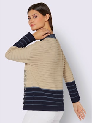 Pull col montant pur coton