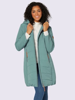 Manteau matelassé dessus en microvelours