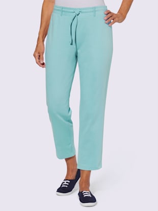 Pantalon en jersey ceinture élastique, coulisse et lien à nouer